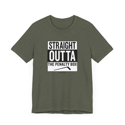 Straight Outta the Penalty Box - Short Sleeve Tee T-Shirt - YinzerShop