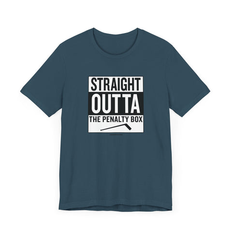 Straight Outta the Penalty Box - Short Sleeve Tee T-Shirt - YinzerShop