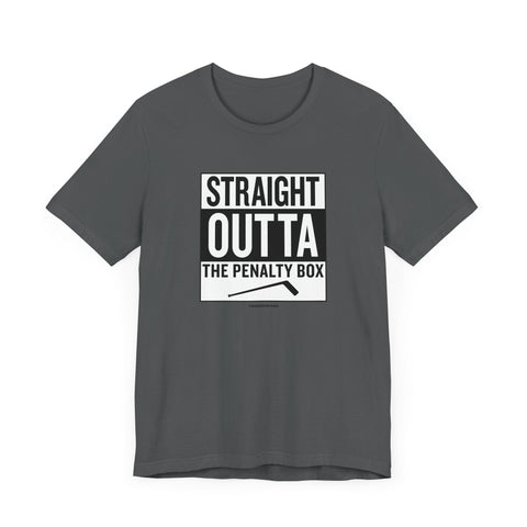 Straight Outta the Penalty Box - Short Sleeve Tee T-Shirt - YinzerShop
