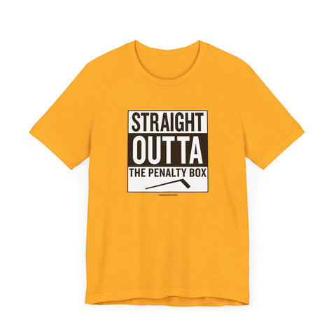 Straight Outta the Penalty Box - Short Sleeve Tee T-Shirt - YinzerShop