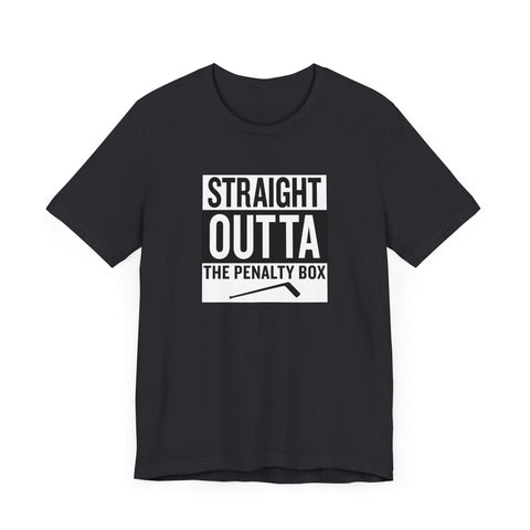 Straight Outta the Penalty Box - Short Sleeve Tee T-Shirt - YinzerShop