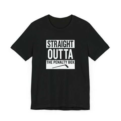 Straight Outta the Penalty Box - Short Sleeve Tee T-Shirt - YinzerShop