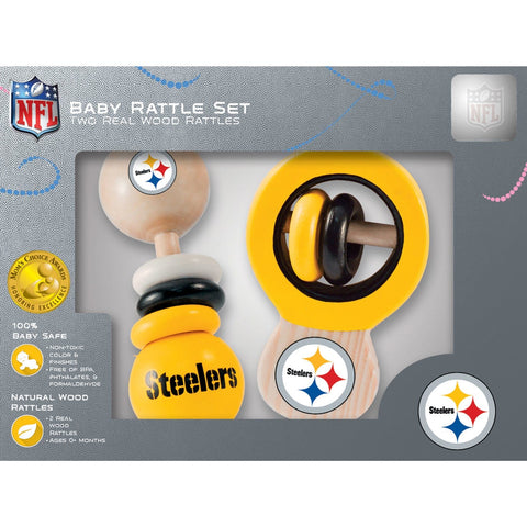 Pittsburgh Steelers - Baby Rattles 2-Pack