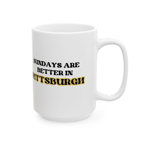 Sundays Are Better in Pittsburgh - Coffee Mugs (11oz, 15oz) Mug - YinzerShop