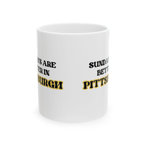 Sundays Are Better in Pittsburgh - Coffee Mugs (11oz, 15oz) Mug - YinzerShop