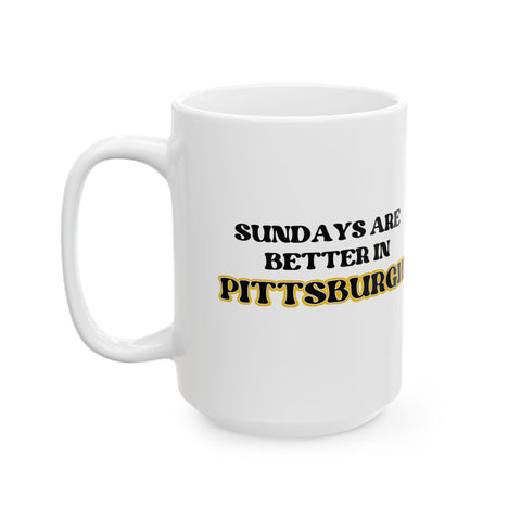 Sundays Are Better in Pittsburgh - Coffee Mugs (11oz, 15oz) Mug - YinzerShop