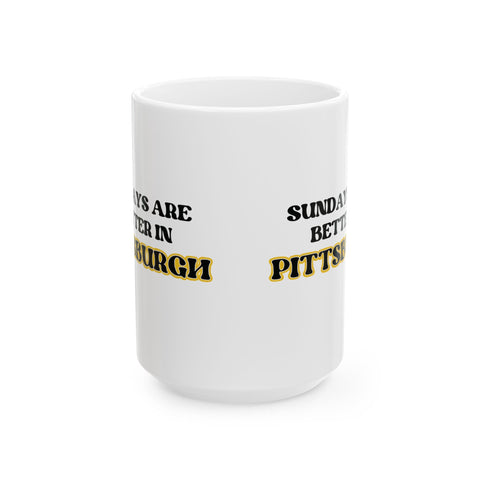 Sundays Are Better in Pittsburgh - Coffee Mugs (11oz, 15oz) Mug - YinzerShop