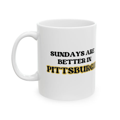 Sundays Are Better in Pittsburgh - Coffee Mugs (11oz, 15oz) Mug - YinzerShop