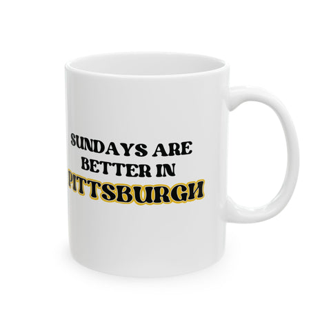 Sundays Are Better in Pittsburgh - Coffee Mugs (11oz, 15oz) Mug - YinzerShop