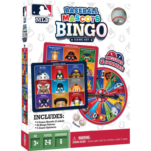 MLB Bingo Game – Family Sports Bingo With Minimalist Mascot Tokens