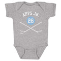 Syl Apps Jr. Baby Cotton Bodysuit – Pittsburgh Infant One-Piece with Digital Print Kids Baby Onesie - YinzerShop