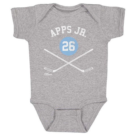 Syl Apps Jr. Baby Cotton Bodysuit – Pittsburgh Infant One-Piece with Digital Print Kids Baby Onesie - YinzerShop