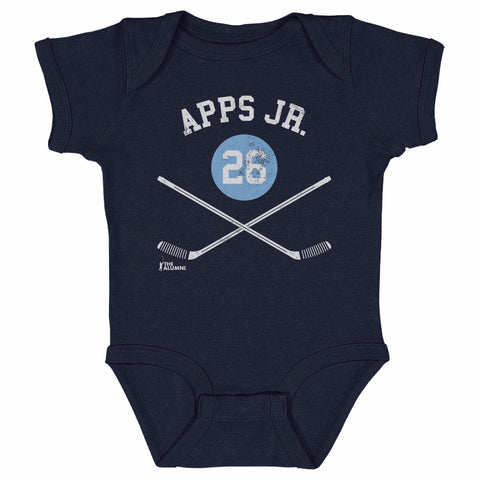 Syl Apps Jr. Baby Cotton Bodysuit – Pittsburgh Infant One-Piece with Digital Print Kids Baby Onesie - YinzerShop