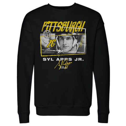 Syl Apps Jr. Crewneck Sweatshirt - Pittsburgh Tones Digitally Printed, Comfortable Casual Wear Men's Crewneck Sweatshirt - YinzerShop