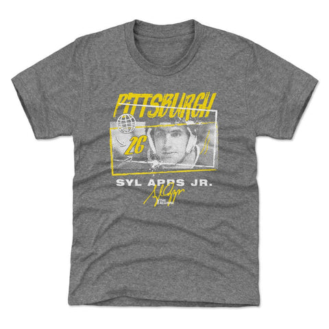 Syl Apps Jr. Pittsburgh Tones T-Shirt – Kids Crewneck Short Sleeve Tee Kids T-Shirt - YinzerShop
