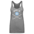 Syl Apps Jr. Slim Fit Tank Top - Pittsburgh Tri Color Digital Print Casual Wear Women's Tank Top - YinzerShop