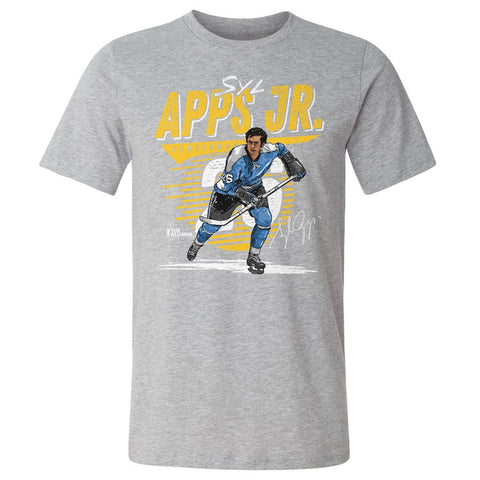 Syl Apps Jr. T-Shirt - Pittsburgh Comet Crewneck Cotton Tee | Regular Fit Graphic Shirt Men's Cotton T-Shirt - YinzerShop
