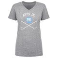 Syl Apps Jr. T-Shirt - Pittsburgh Cotton V-Neck Shirt | Regular Fit Short Sleeve Tee Women's V-Neck T-Shirt - YinzerShop