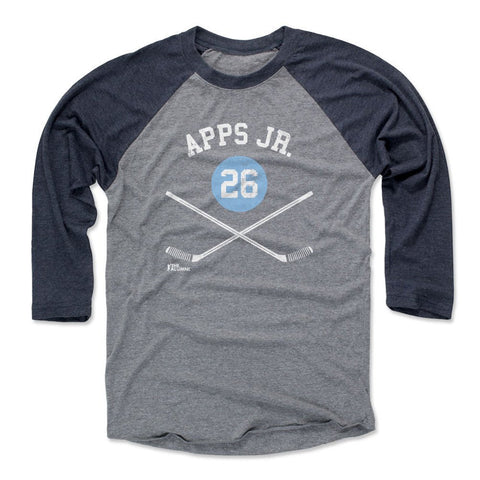 Syl Apps Jr T-Shirt – Pittsburgh Crewneck Raglan Sleeve Sports Fan Apparel Men's Baseball T-Shirt - YinzerShop
