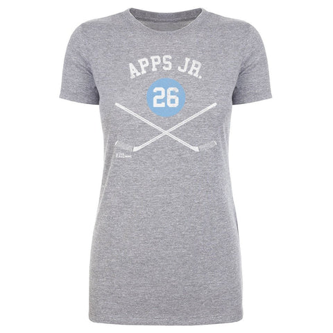 Syl Apps Jr. T-Shirt - Pittsburgh Slim Fit Cotton Crewneck Tee With Team Logo Women's T-Shirt - YinzerShop