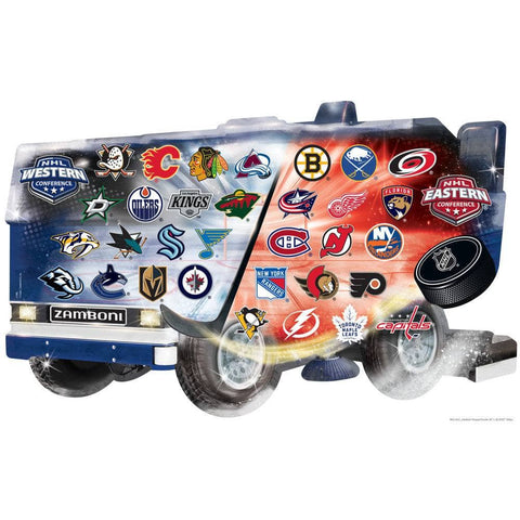 NHL Zamboni Puzzle - 500 Piece Shaped Jigsaw With Team Logos | MasterPieces
