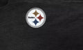 Women's Pittsburgh Steelers Crystal-Logo Knit Poncho - Black NFL Poncho Turnovers Inc