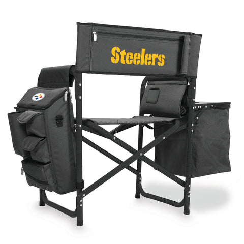 Pittsburgh Steelers - Fusion Camping Chair  Picnic Time Family of Brands Black  