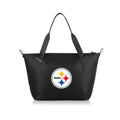 Pittsburgh Steelers - Tarana Cooler Tote Bag Cooler Tote Bag Picnic Time Family of Brands Carbon Black  