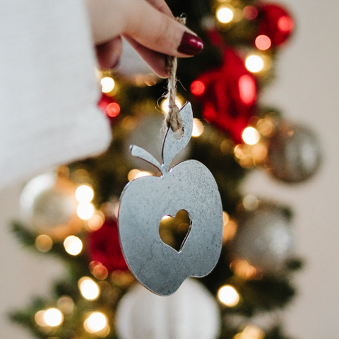 Apple Heart Ornament