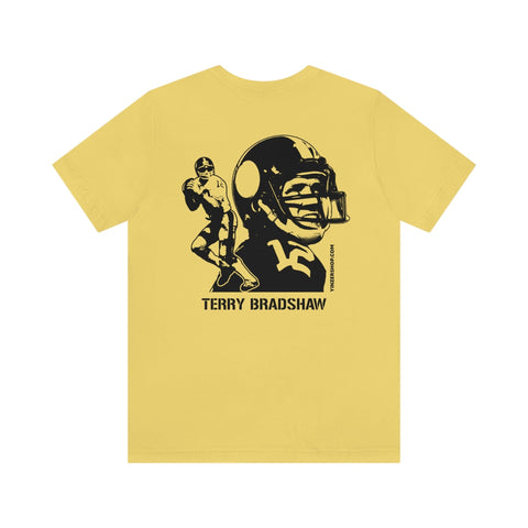 Terry Bradshaw Legend T-Shirt - Back-Printed Graphic Tee T-Shirt Printify   