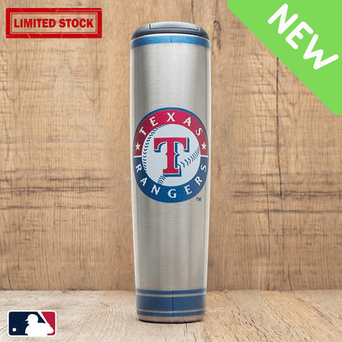 Texas Rangers Metal Dugout Mug | Stainless Steel Baseball Bat Mug MLB Teams - Metal Dugout Mug Dugout Mugs®   