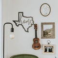 Texas Wall Decor - Rustic Metal Sign | Steel Script Sign Indoor Wall Hanging Wall Decor - YinzerShop