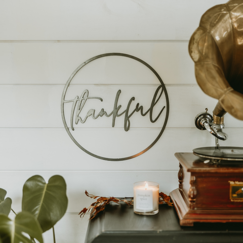 Thankful Circle Wall Decor
