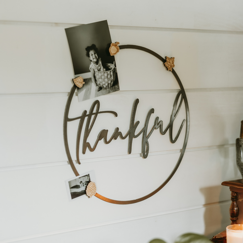 Thankful Circle Wall Decor
