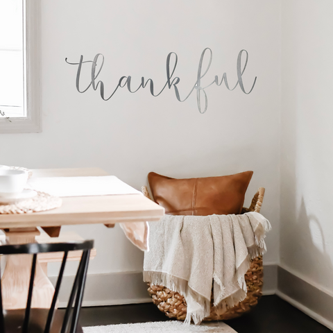 Thankful Script Wall Decor