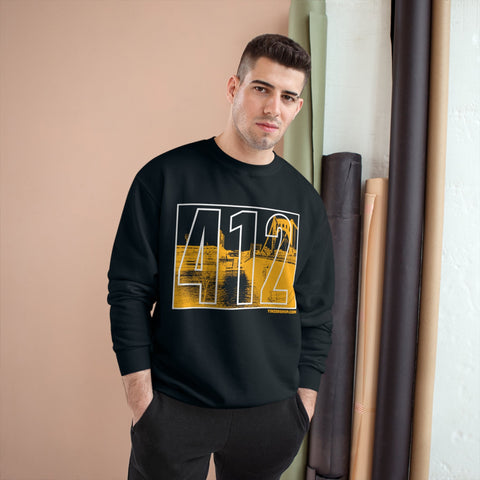 The 412 Series - PNC Park - Champion Crewneck Sweatshirt Sweatshirt - YinzerShop