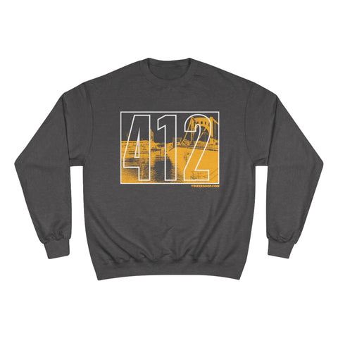 The 412 Series - PNC Park - Champion Crewneck Sweatshirt Sweatshirt - YinzerShop