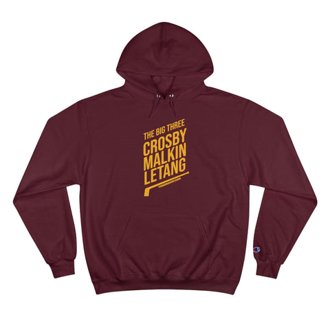 The Big Three - Crosby, Malkin, Letang - Hockey - Champion Hoodie Hoodie - YinzerShop