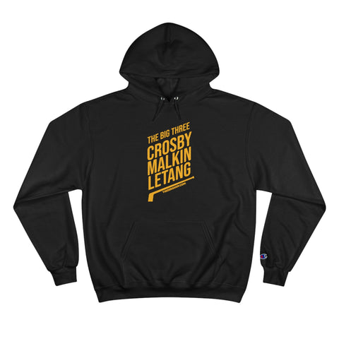 The Big Three - Crosby, Malkin, Letang - Hockey - Champion Hoodie Hoodie - YinzerShop