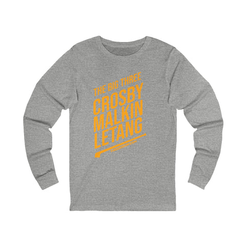 The Big Three - Crosby, Malkin, Letang - Hockey - Long Sleeve Tee Long Sleeve Shirt - YinzerShop