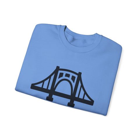 The Burgh Bridge Icon - Heavy Blend™ Crewneck Sweatshirt Sweatshirt - YinzerShop