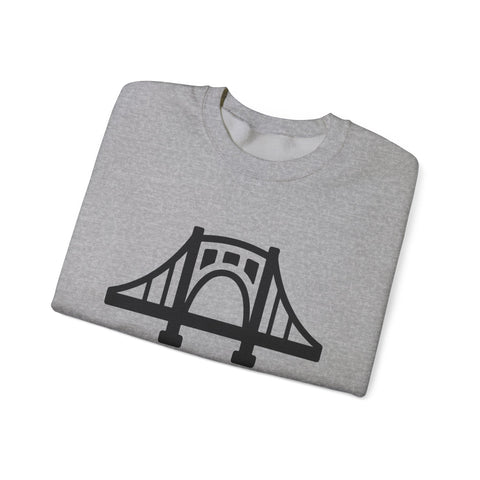 The Burgh Bridge Icon - Heavy Blend™ Crewneck Sweatshirt Sweatshirt - YinzerShop