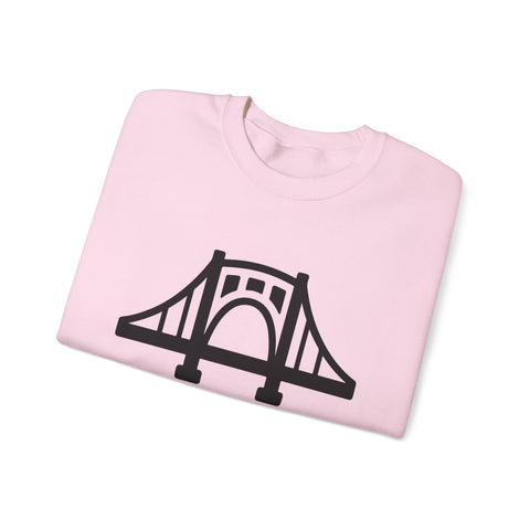 The Burgh Bridge Icon - Heavy Blend™ Crewneck Sweatshirt Sweatshirt - YinzerShop