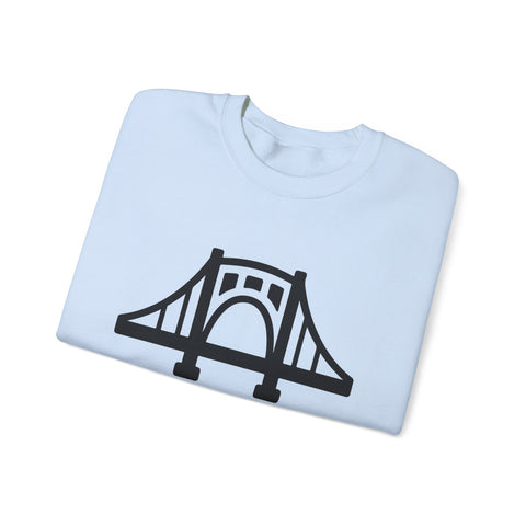 The Burgh Bridge Icon - Heavy Blend™ Crewneck Sweatshirt Sweatshirt - YinzerShop