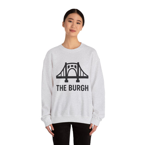 The Burgh Bridge Icon - Heavy Blend™ Crewneck Sweatshirt Sweatshirt - YinzerShop