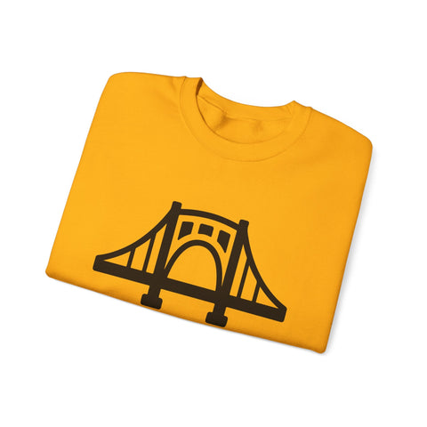 The Burgh Bridge Icon - Heavy Blend™ Crewneck Sweatshirt Sweatshirt - YinzerShop
