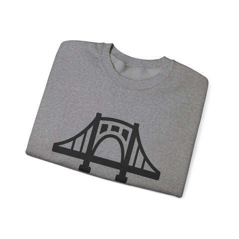 The Burgh Bridge Icon - Heavy Blend™ Crewneck Sweatshirt Sweatshirt - YinzerShop