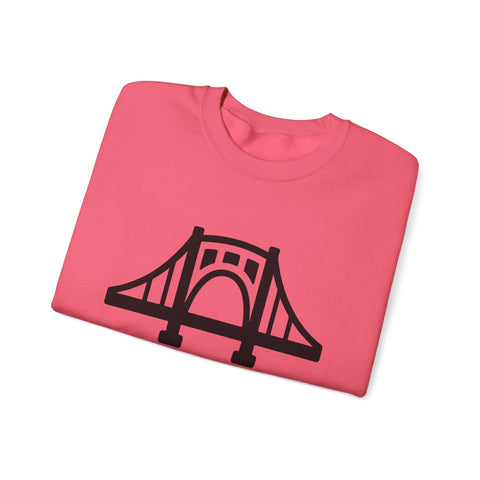The Burgh Bridge Icon - Heavy Blend™ Crewneck Sweatshirt Sweatshirt - YinzerShop
