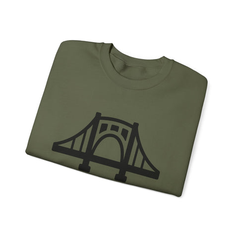 The Burgh Bridge Icon - Heavy Blend™ Crewneck Sweatshirt Sweatshirt - YinzerShop