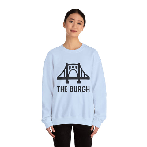 The Burgh Bridge Icon - Heavy Blend™ Crewneck Sweatshirt Sweatshirt - YinzerShop